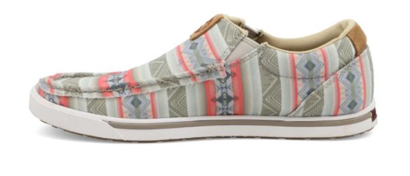 Twisted X Pink Multi Color Hooey Slip-On Loper Womens Shoes WHYC021