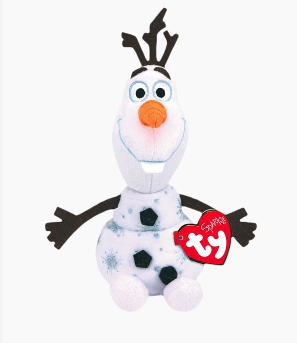 TY Sparkle Frozen Olaf Medium Plush Toy 41301