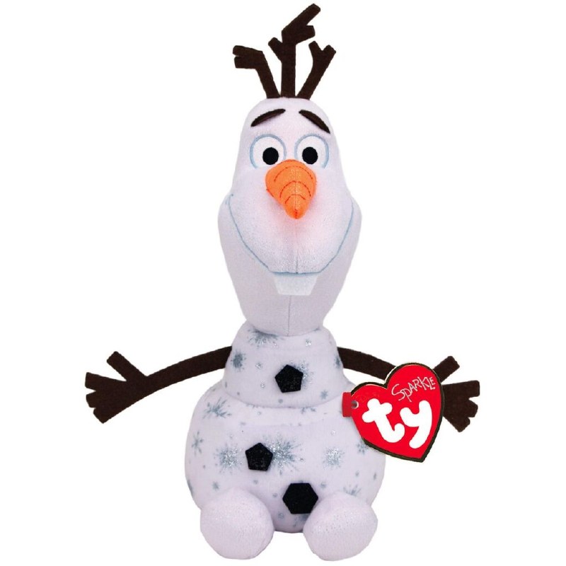 TY Sparkle Frozen Olaf Medium Plush Toy 90188