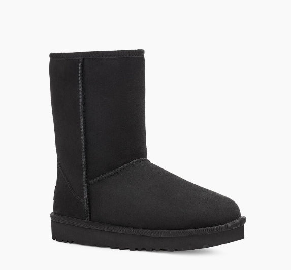 Ugg Black Classic II Womens Short Boots 1016223-BLK