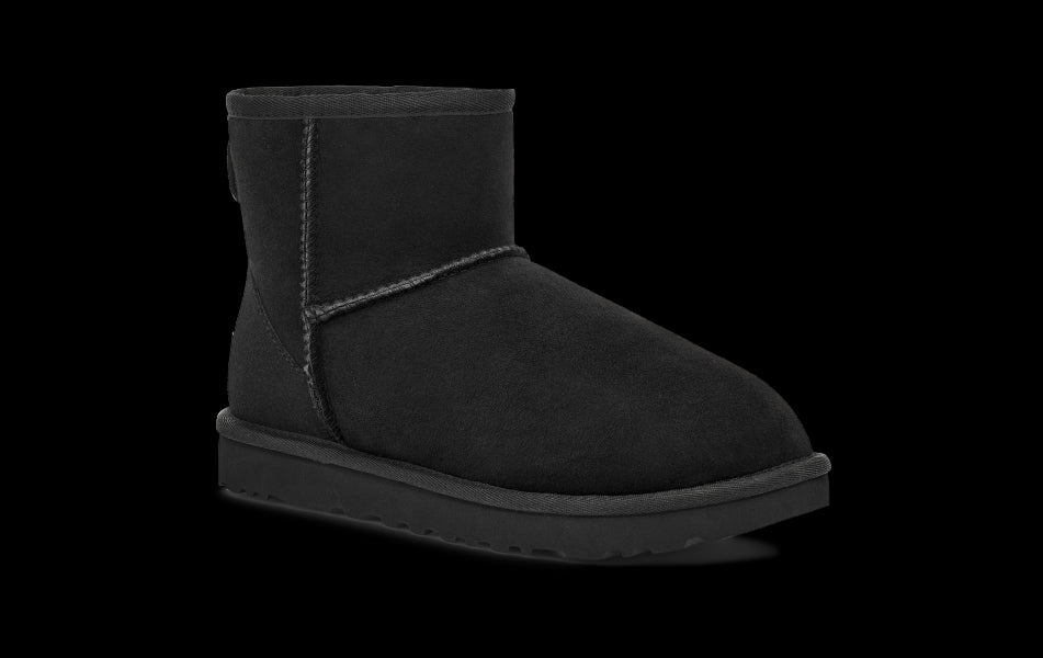 UGG Black Classic Mini II Womens Short Boots 1016222-BLK