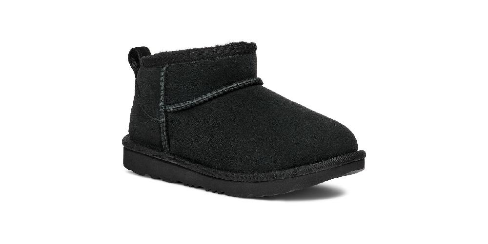 Ugg Black Classic Ultra Mini Little Kids' Boots 1130750K-BLK