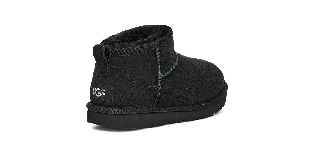 Ugg Black Classic Ultra Mini Little Kids' Boots 1130750K-BLK