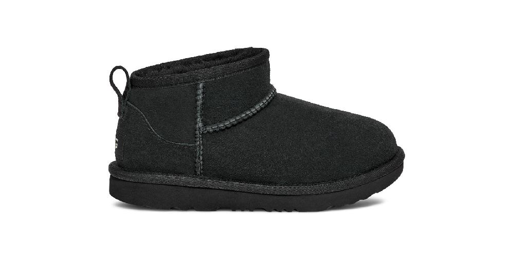 Ugg Black Classic Ultra Mini Little Kids' Boots 1130750K-BLK