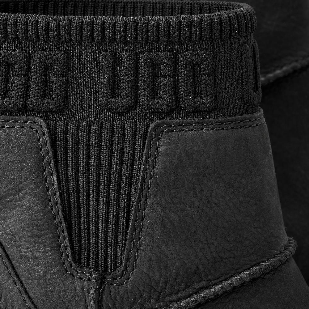 Ugg Black Moxy Women's Leather Chelsea Boots 1171475-BLK