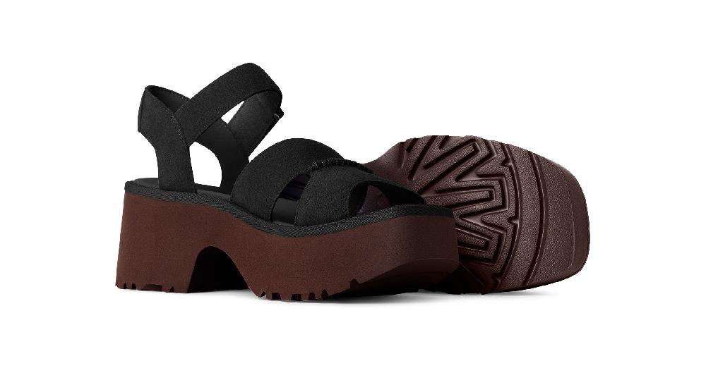 Ugg Black New Heights Women's Ankle Strap Sandals 1167475-BLK