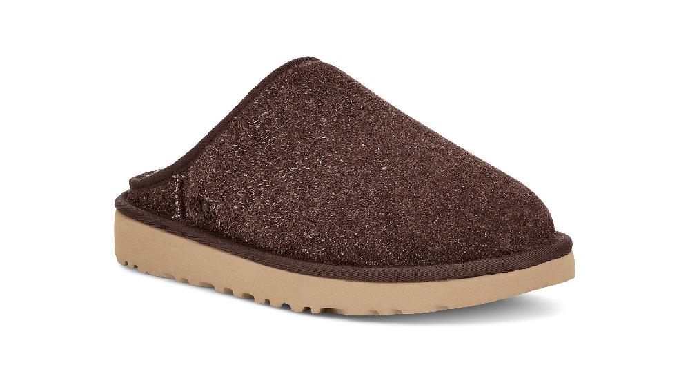 Ugg Burnt Cedar Shaggy Suede Men's Classic Slip-On 1153104-BCDR