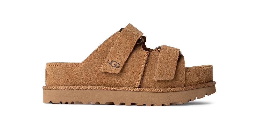 Ugg Chestnut Goldenstar Hi Women's Slide Shoes 1155458-CHE