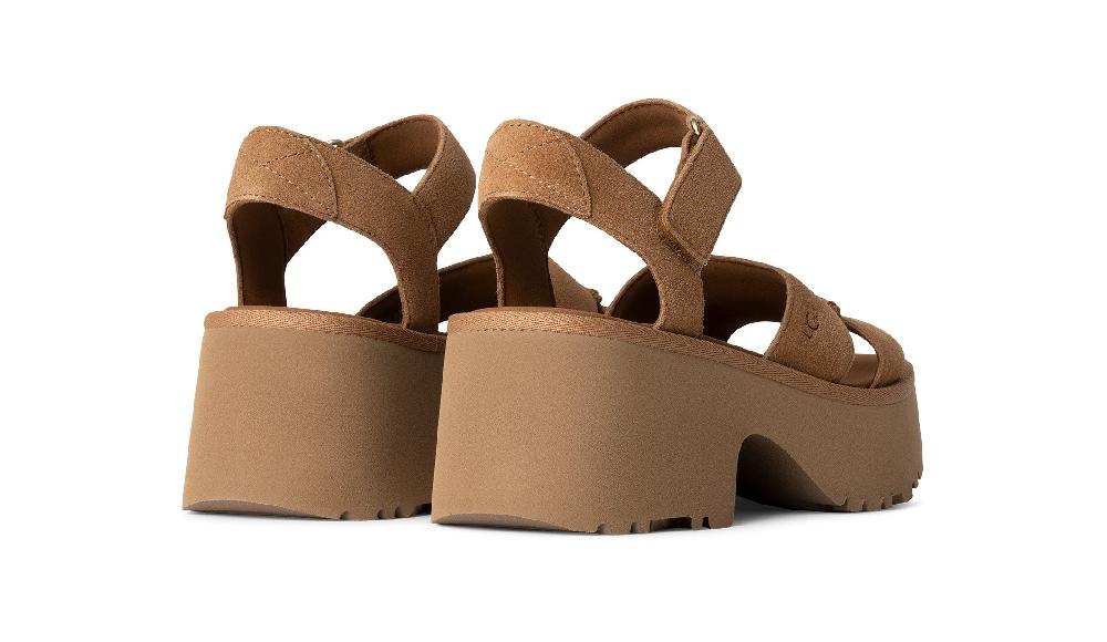 Ugg Chestnut New Heights Women's Ankle Strap Sandals 1167475-CHE