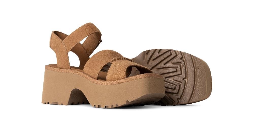 Ugg Chestnut New Heights Women's Ankle Strap Sandals 1167475-CHE