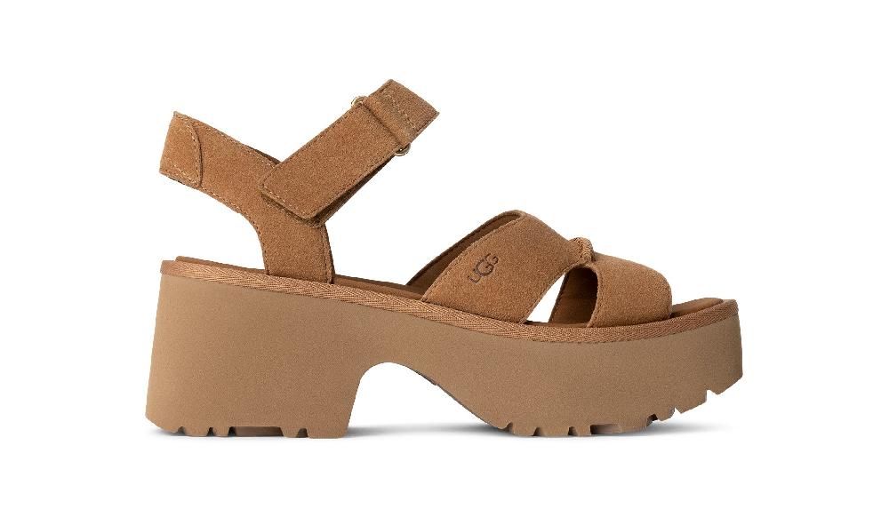 Ugg Chestnut New Heights Women's Ankle Strap Sandals 1167475-CHE