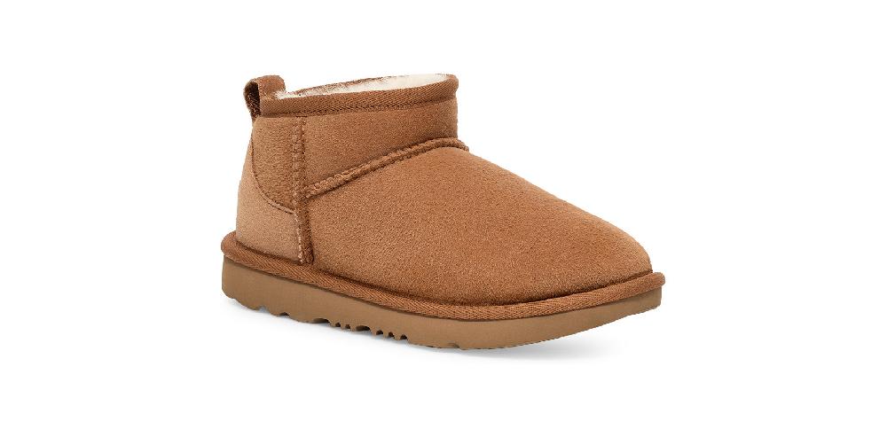 Ugg Chestnut Ultra Mini Big Kids (sizes 13-6 Approx. Ages 6-10 Years Old) Boots 1130750K-CHE