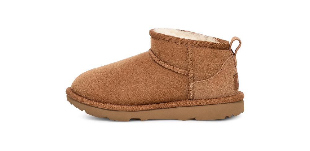 Ugg Chestnut Ultra Mini Big Kids (sizes 13-6 Approx. Ages 6-10 Years Old) Boots 1130750K-CHE
