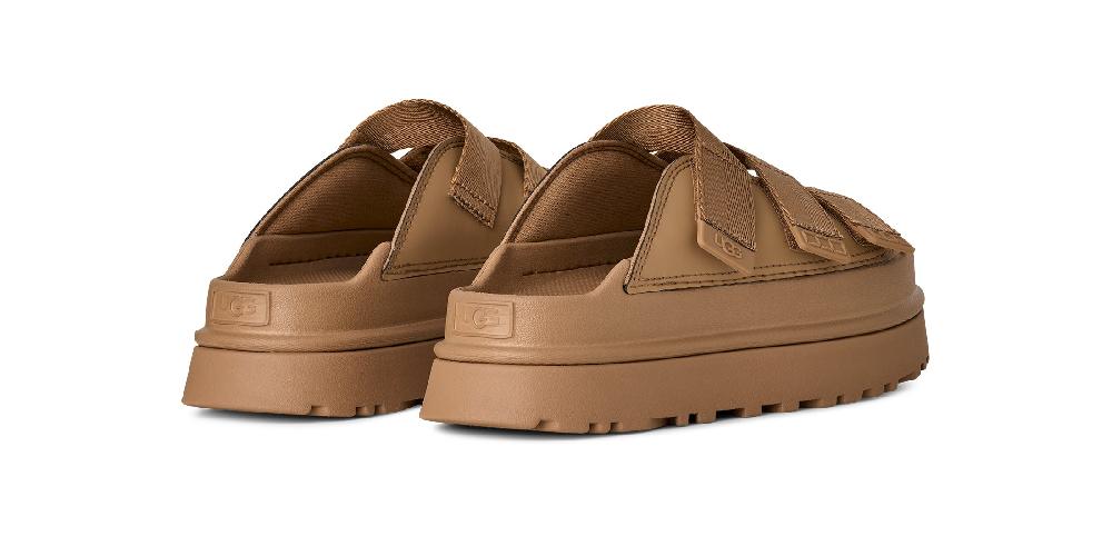 Ugg Dark Sand Goldenglow Women's Slide Shoes 1167430-DND