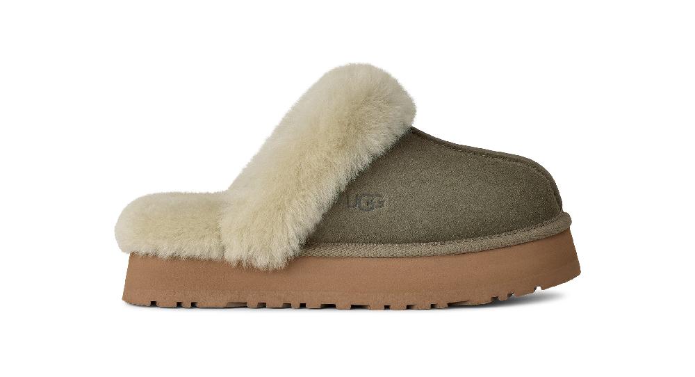 Ugg Moss Green/Muted Brass Disquette Women's Slippers 1122550-MRNM