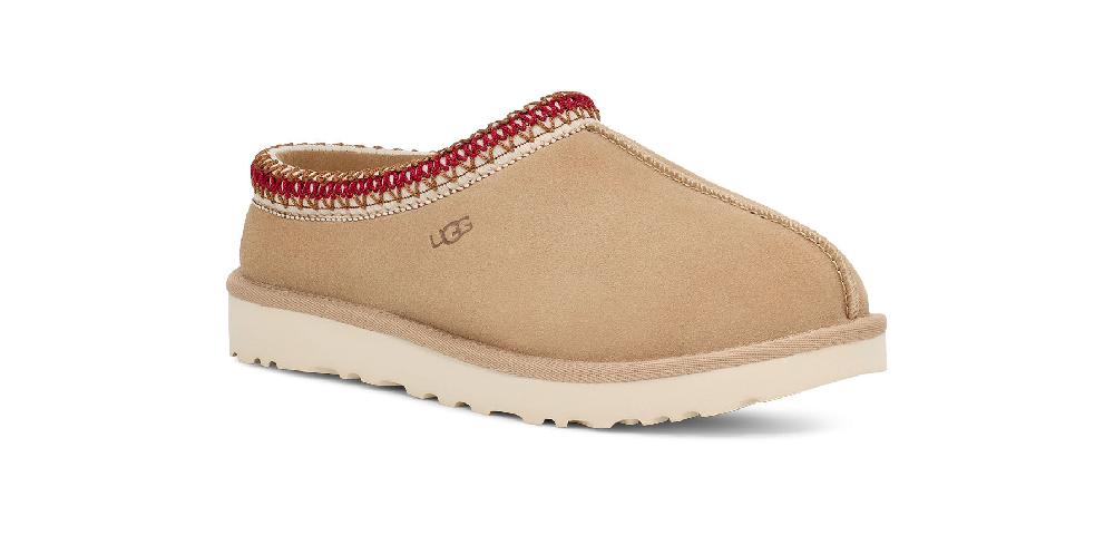 Ugg Sand/Dark Cherry Tasman Women's Comfort Slipper 5955-SNDD