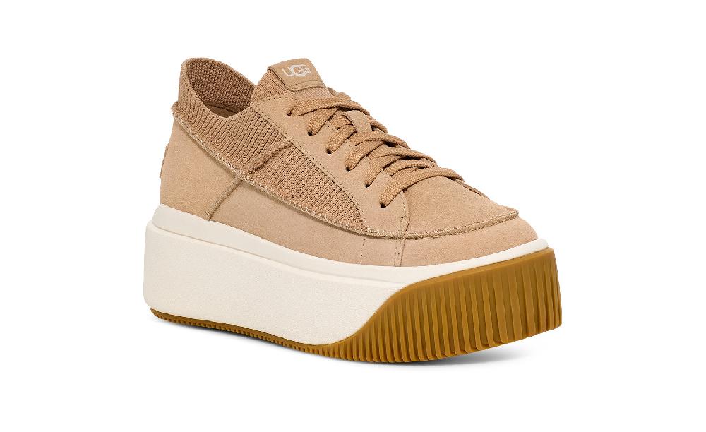 Ugg Sand EZ-Duzzit Lace Women's Platform Sneakers 1152717-SAN