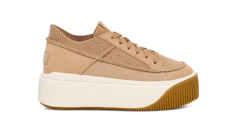 Ugg Sand EZ-Duzzit Lace Women's Platform Sneakers 1152717-SAN