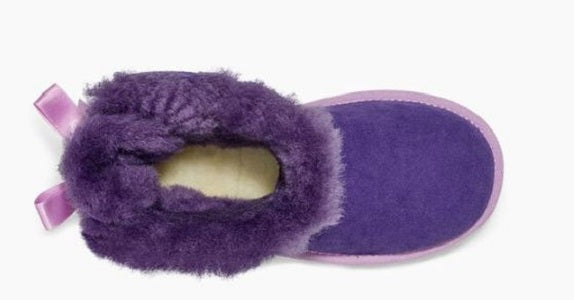 UGG Violet Bloom Girls Mini Bailey Bow II Boot 1017397K