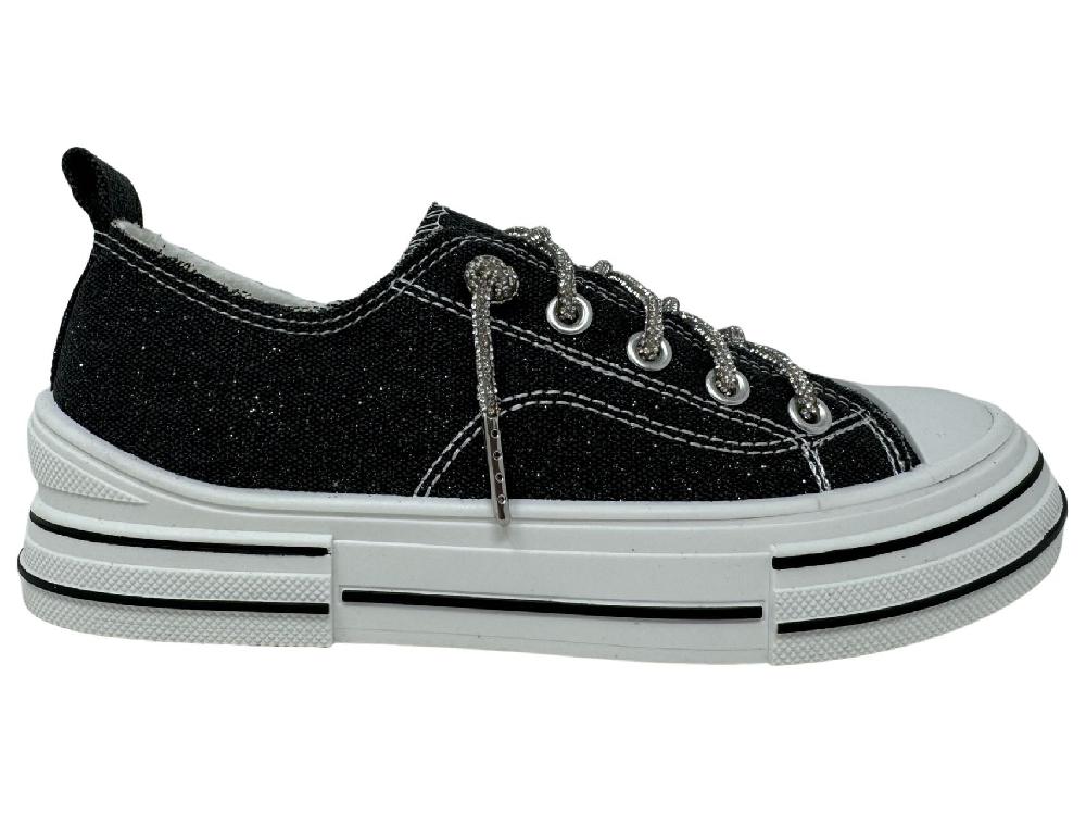 Very G Black Sparkle Aman Women's Sneakers VGSP0242-BLK