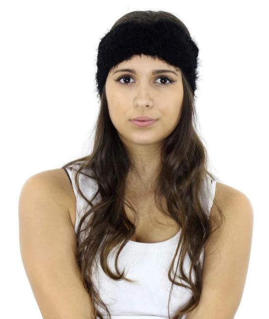 Very Moda Black Eyelash Womens Headband HB16251-BK