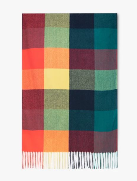 Very Moda Multicolor Womens Plaid Scarf FS40333-MX