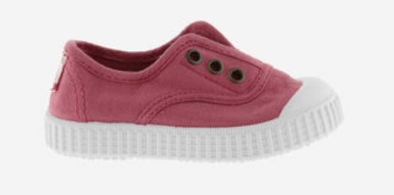 Victoria Frambuesa Drec Canvas Elastic Plimsoll Toddler Shoes 106627