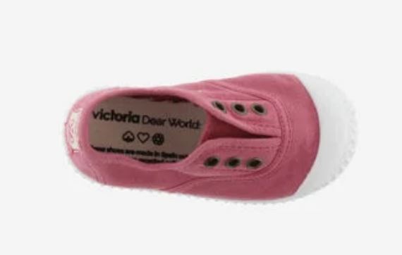 Victoria Frambuesa Drec Canvas Elastic Plimsoll Toddler Shoes 106627