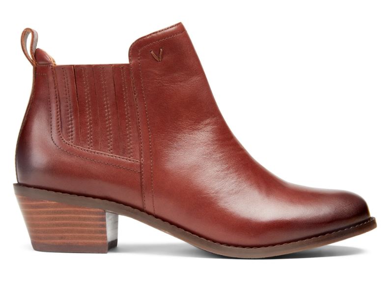 Vionic Beaver Brown Bethany Womens Ankle Boots