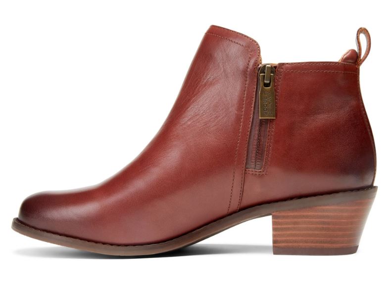 Vionic Beaver Brown Bethany Womens Ankle Boots