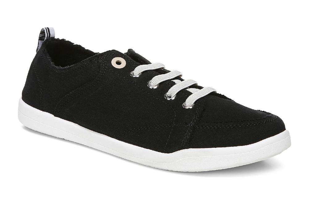 Vionic Black Beach Pismo Women's Casual Canvas Sneakers 10011625001