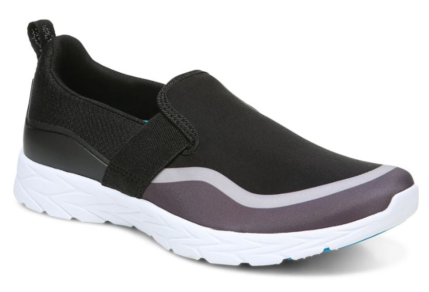 Vionic Black Grey Nalia Slip On Womens Comfort Sneaker