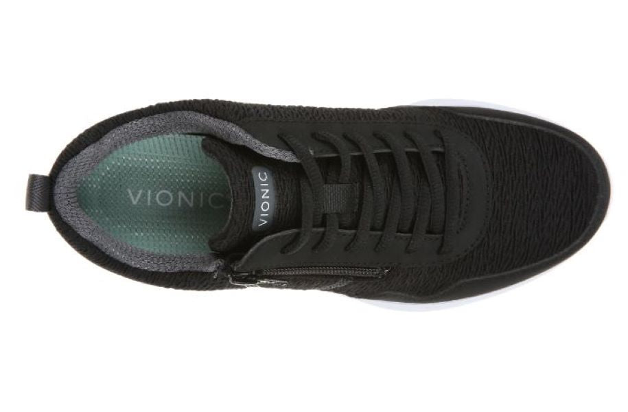 Vionic Black Jetta Womens Zip Entry Athletic Sneakers 1308151-001