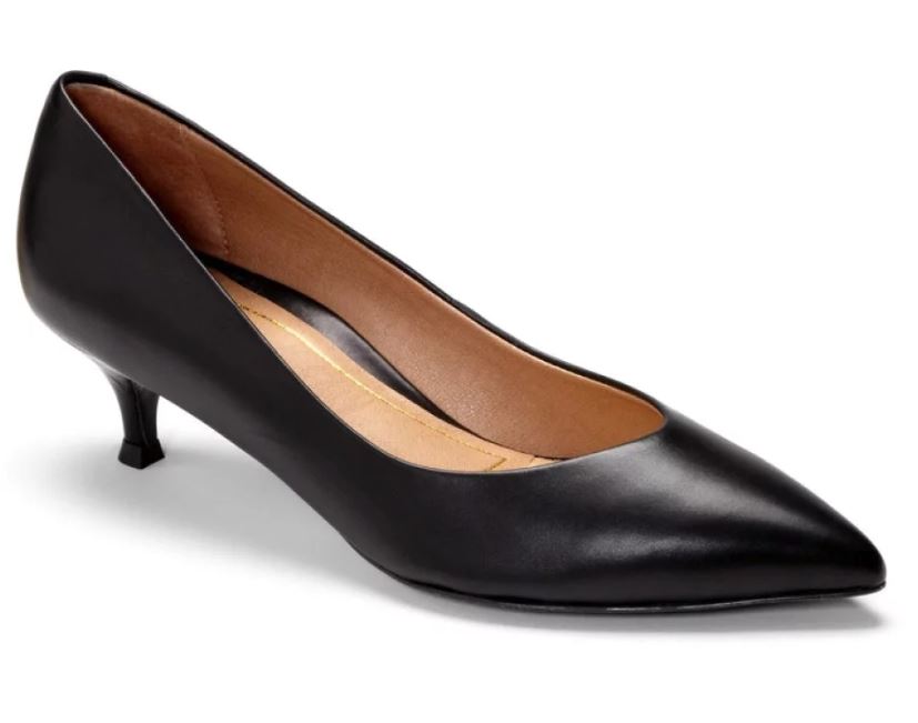 Vionic Black Josie Kitten Womens Versatile Dress Heels 389JOSIE