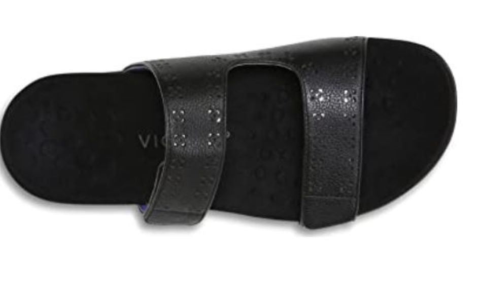 Vionic Black Nakia Womens Slide Sandals NAKIA-BLACK