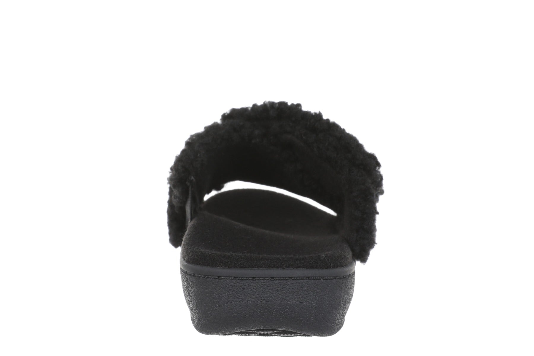Vionic Black Shearling Relax II Women's Slippers J0895F1001-001