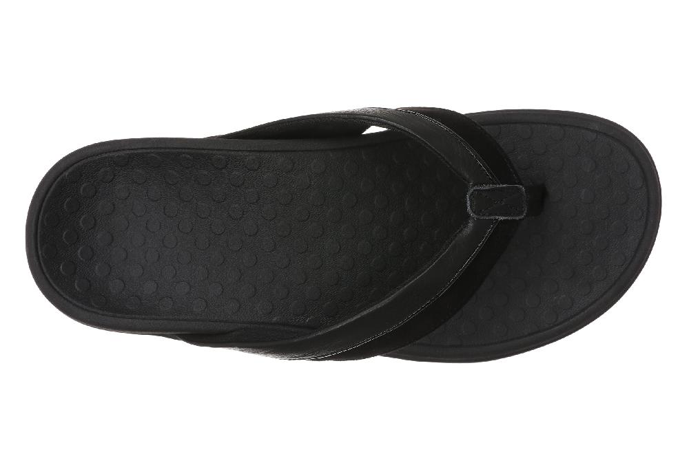 Vionic Black Shore Women's Toe Post Sandals SHORE-001