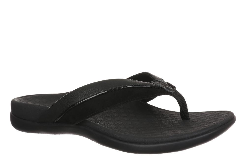 Vionic Black Shore Women's Toe Post Sandals SHORE-001