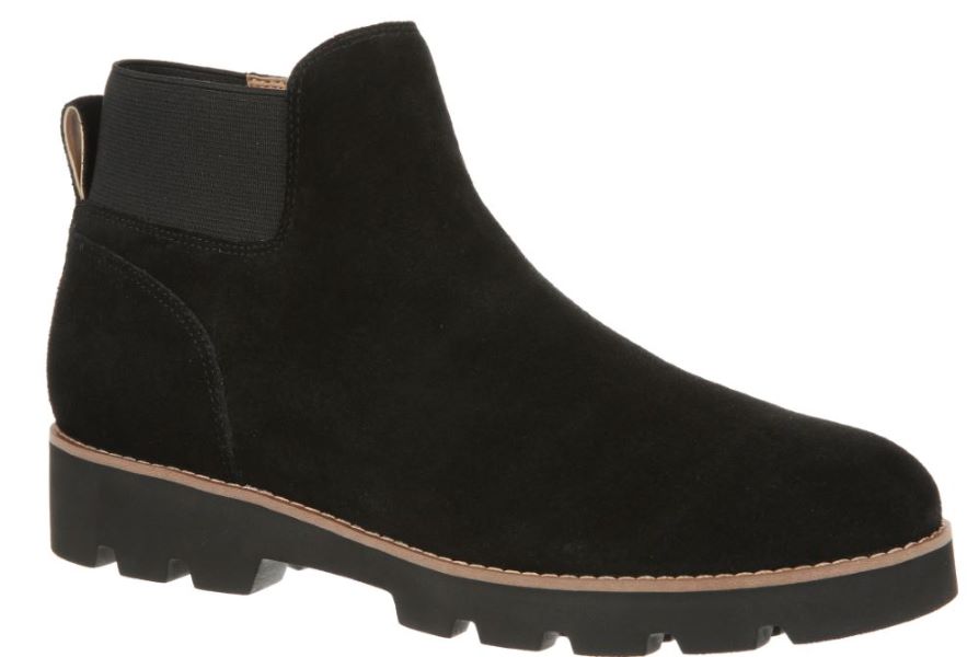 Vionic Black Suede Brionie Chelsea Womens Boots 13016L1-001