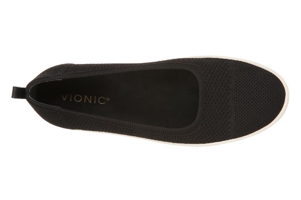 Vionic Black Uptown Knit Skimmer Women's Flats I9809F1001