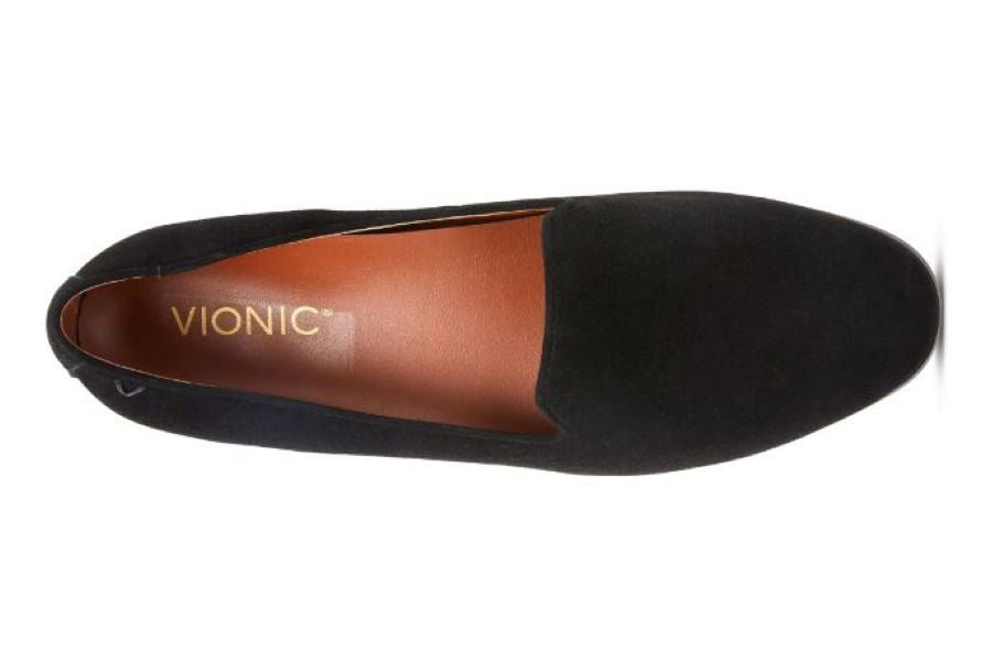Vionic Black Willa Slip On Womens Flat Shoes 10011520-001