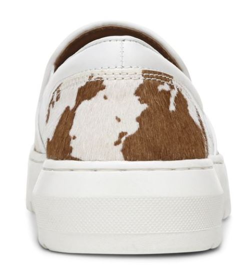 Vionic Brown Cow Print Dinora Women's Slip On Shoes DINORA-COW