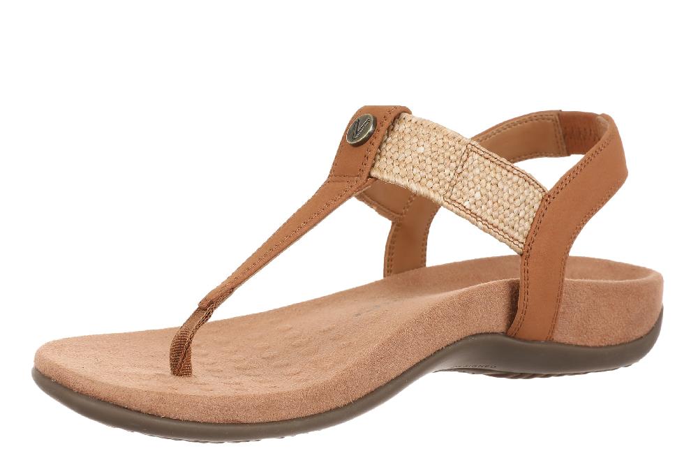 Vionic Camel Brea Women's Toe Post Slingback Sandals BREA-200