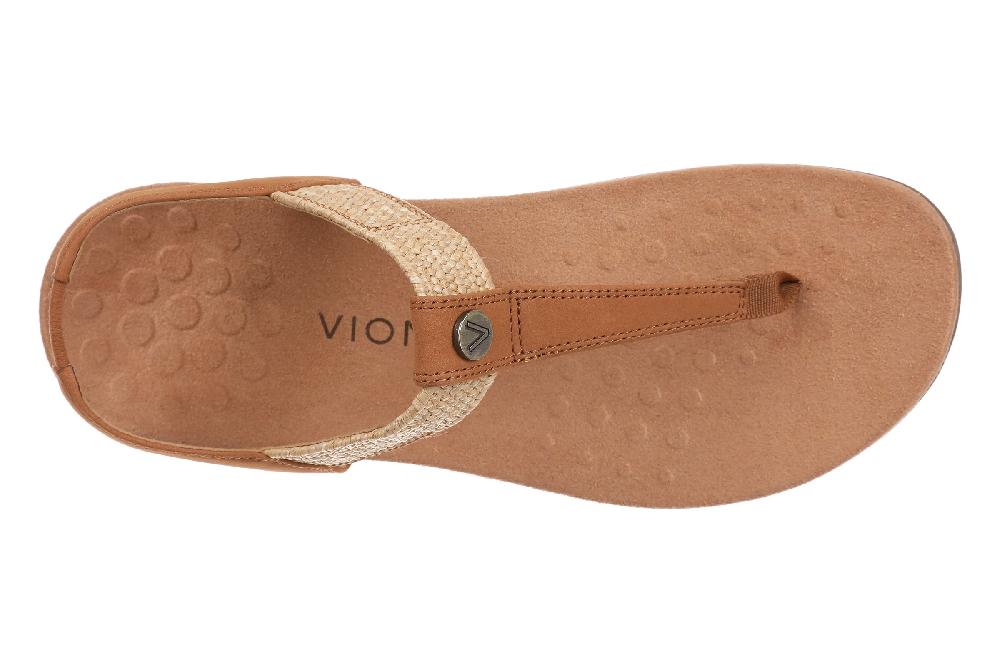 Vionic Camel Brea Women's Toe Post Slingback Sandals BREA-200