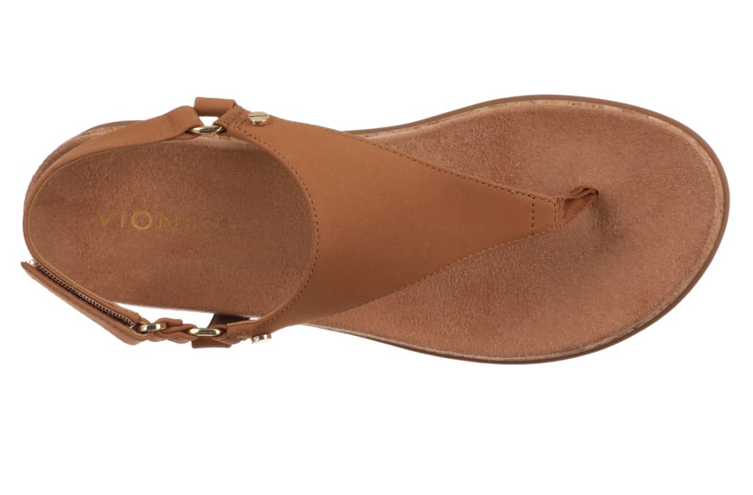 Vionic Camel Nubuck Kirra II Women's Thong Sandals KIRRAII-200