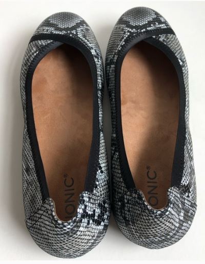 Vionic Caroll Women's Natural Snake Comfort Ballet Flat Slip On