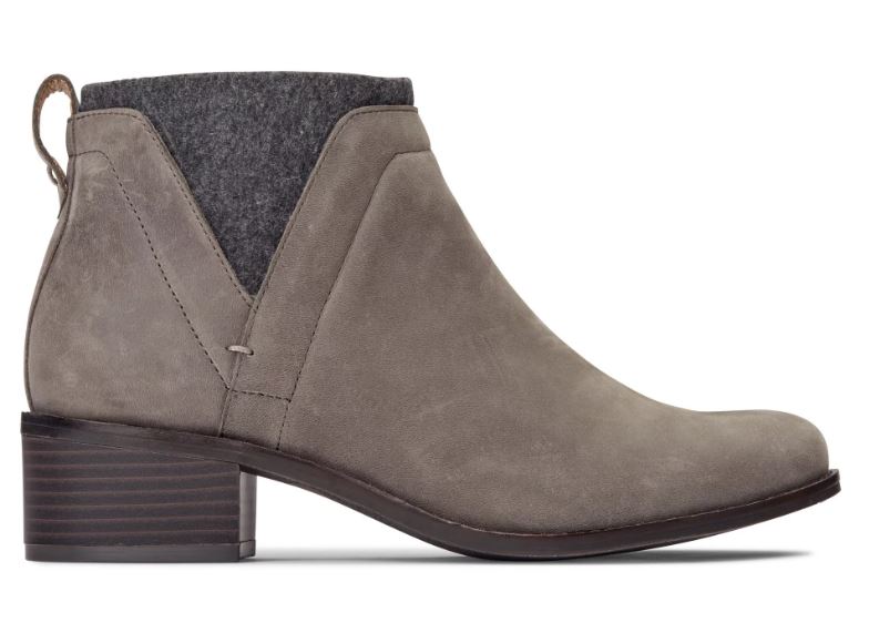 Vionic Charcoal Joslyn Womens Short Casual Boots