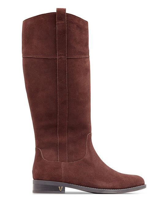 Vionic Chocolate Downing Suede Womens Tall Boots