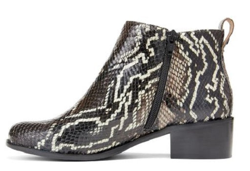 Vionic Clara Women's Black Boa Ankle Zip-Up Boot