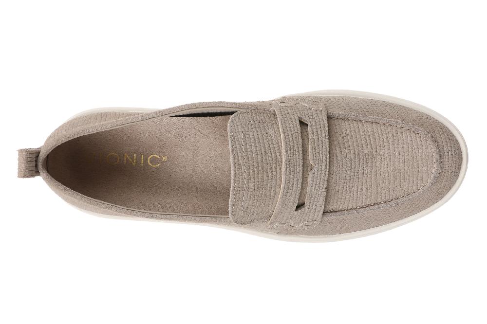 Vionic Cobblestone Suede Uptown Women's Loafers UPTOWN-026